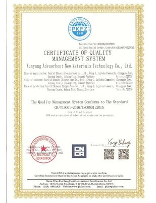 Résine d'échange d'anions à grands pores