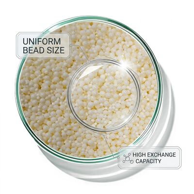 Résine chélatante ACD-500 Adoucissement de l'eau d'alimentation de chaudière Élimination du calcium et du magnésium Billes de 0,315-1,25 mm