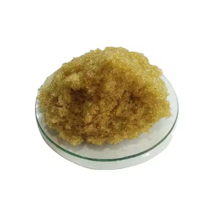 Jaune pâle 001*7 Résine d'échange de cations acides puissants à haute performance pour l'adoucissement de l'eau